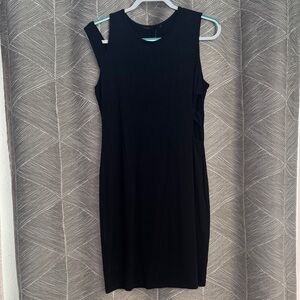 Nordstrom Black One-Shoulder Sheath Dress